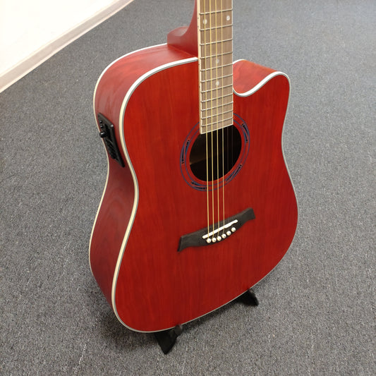 DiMavery red Acoustic mit PickUp