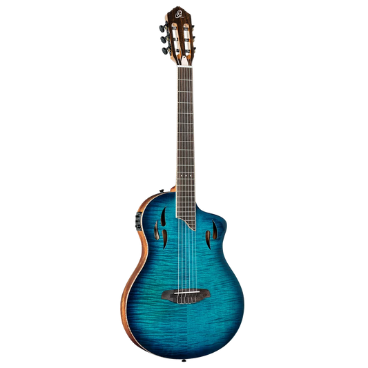 Ortega Tourplayer Flamed Maple blue