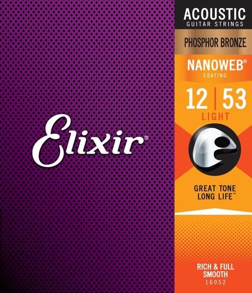 Elixir Nanoweb Phosphor Bronze 12er coated