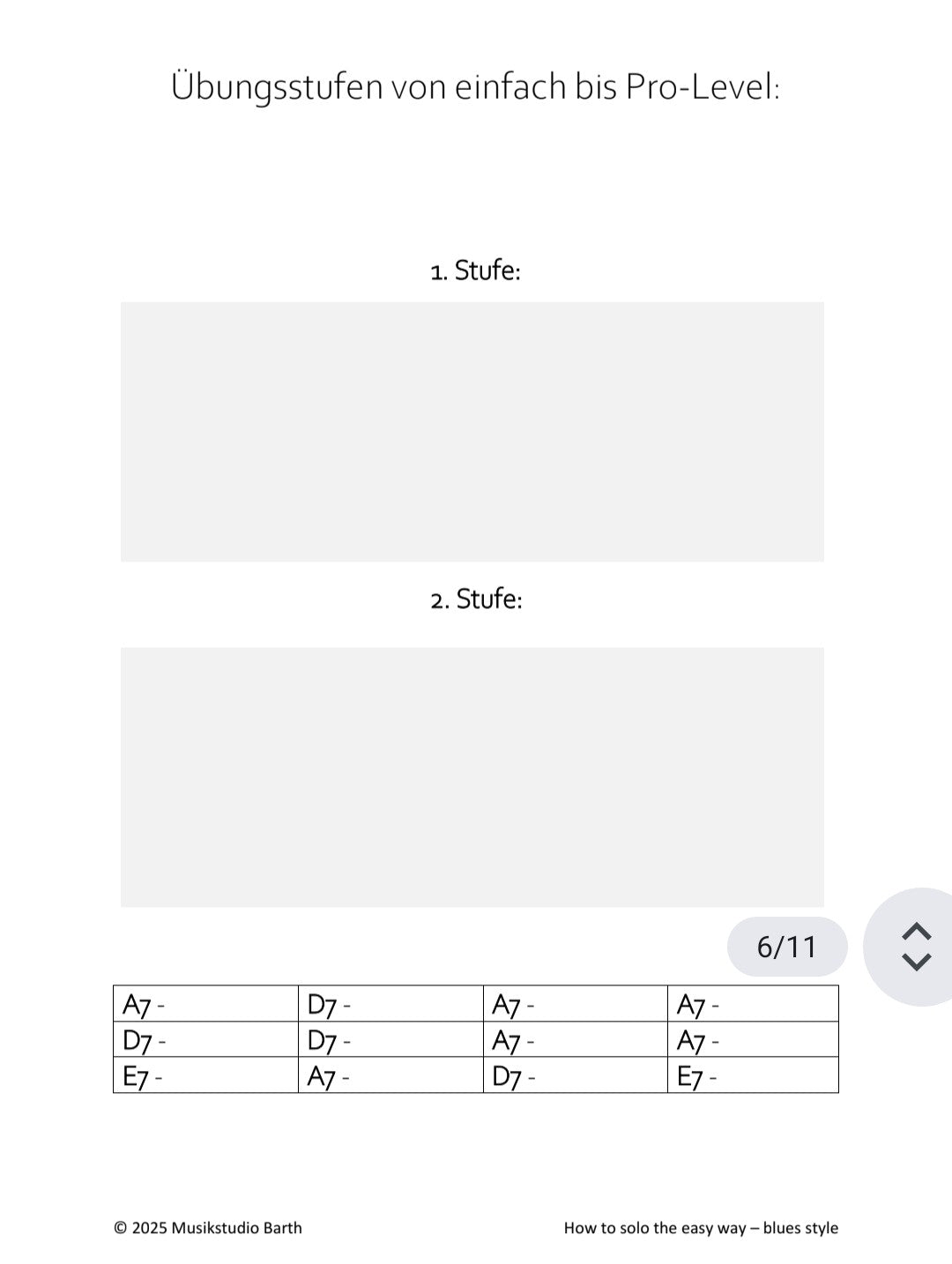 Ticket 17.11.2025:  How to soloing the easy way - Blues style!
