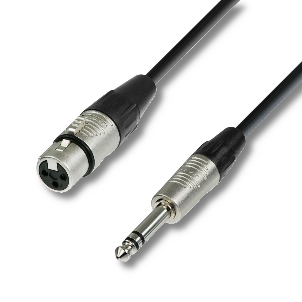 Adam Hall Cables 4 STAR BFV 0030 - Symmetrisches Kabel REAN® XLR Female x Klinke TRS | 0,3 m