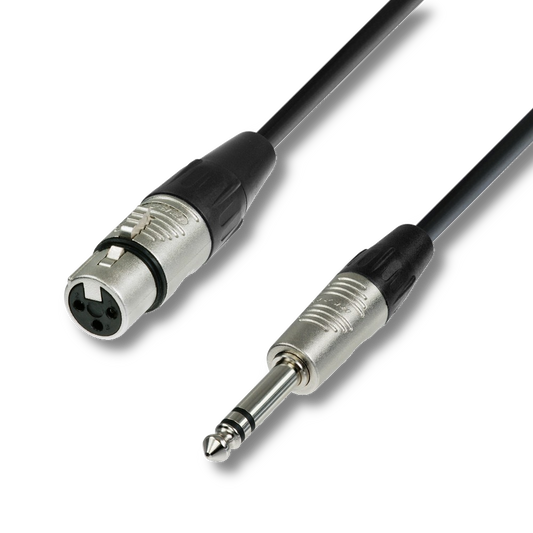 Adam Hall Cables 4 STAR BFV 0030 - Symmetrisches Kabel REAN® XLR Female x Klinke TRS | 0,3 m